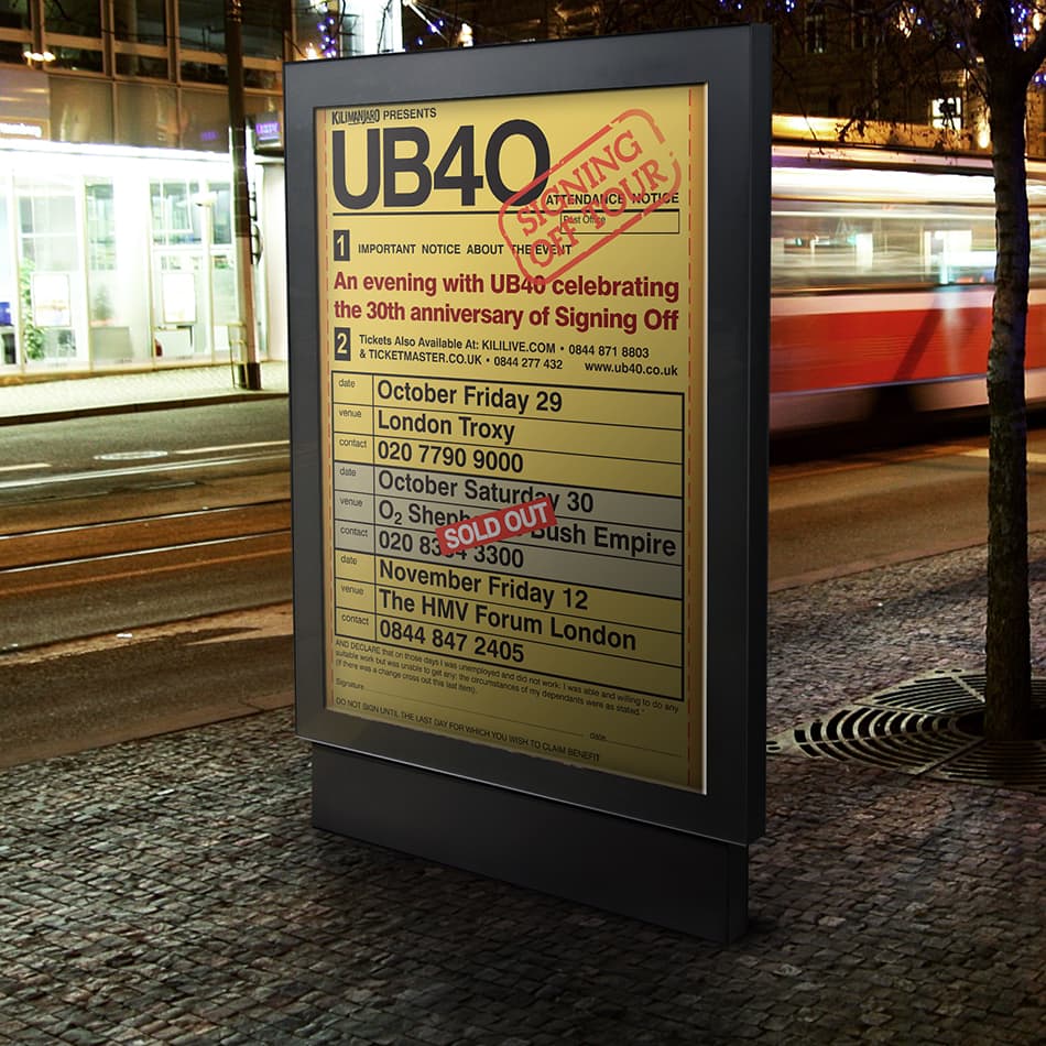 UB40 Poster